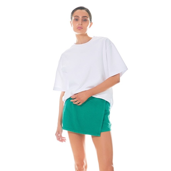 Grey Lab Green Denim Skort M - Picture 5 of 6